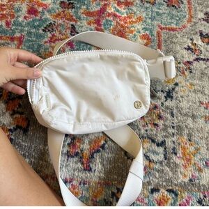 White lulu belt bag